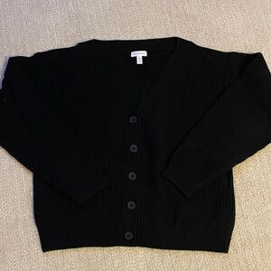 Garnet Hill Cashmere Button-Up Cardigan Sweater